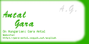 antal gara business card